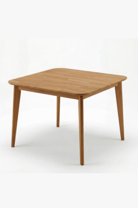 Massiver Esstisch Liam 90x90 cm Wildeiche geölt quadratisch